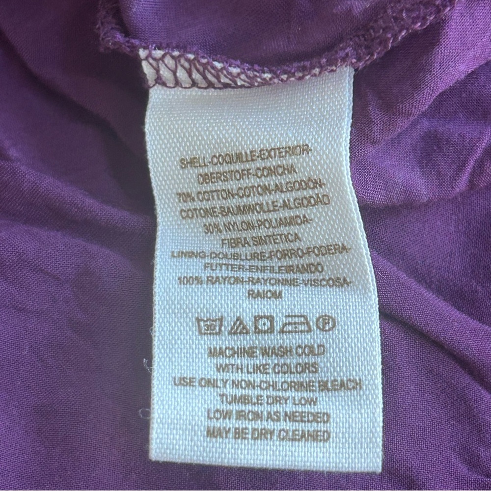 Free People Women’s Size 2 Purple Eggplant Lace Fit & Flare Cocktail Party Dress - Picture 8 of 8
